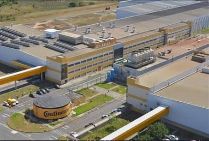 Fábrica da Continental no Brasil